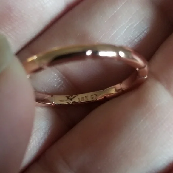 Little Rose Gold Stack Band - Picture 6 of 6